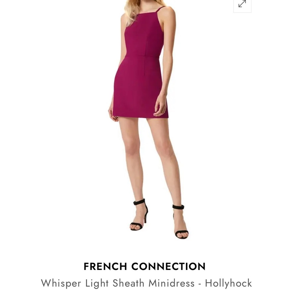 French connection whisper hollyhock dress size 2 new apron style